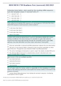 BIOCHEM C785 Readiness Test (Answered) 2022/2023