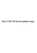 WGU C207 OA Partial Tt Ques And  Ans With Newly Updated notes.