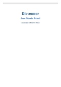 Boek verslag van “Die Zomer” door Wanda Reisel