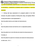 CHAPTER 6 TEST BANK Foundations of Maternal-Newborn & Women’s Health Nursing 7th Edition   (2022/2023) (Verified Answers)