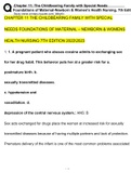 CHAPTER 11 TEST BANK Foundations of Maternal-Newborn & Women’s Health Nursing 7th Edition   (2022/2023) (Verified Answers)