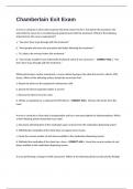 Chamberlain Exit Exam Questions And Answers