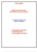 Test Bank for Engineering Economy, 9th Edition by Blank 