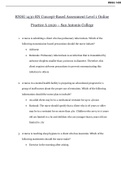 ATI RN Concept-Based Assessment Level 1 Online Practice A 2020 / RNSG 1430 RN Concept-Based Assessment Level 1 Online Practice A 2020 – San Antonio College | 100 % CORRECT (100 Q & A)