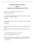 Chapter 24 Quiz Measuring the Cost of Living