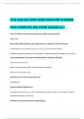 CPCE AND NCE EXAM QUESTIONS AND ANSWERS WITH COMPLETE SOLUTIONS GRADED A++ 