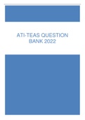 ATI-TEAS Question Bank 2022