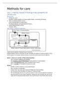 Methods for care innovation samenvatting/summary 