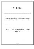 NUR 3123 Midterm Readiness Exam Q & S (UF) - (Pathophysiology & Pharmacology)