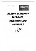 LML4806 EXAM PACK 2024/2025  {QUESTIONS AND ANSWERS }