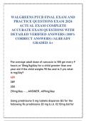 A PACKAGE DEAL FOR WALGREENS PTCB ACTUAL EXAM  2024 COMPLETE  ACTUAL QUESTIONS WITH DETAILED VERIFIED ANSWERS (100% CORRECT ANSWERS) /ALREADY GRADED A+