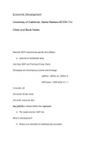 UCSB ECON 114A Economic Development: Class Notes Part 1