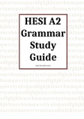HESI A2 Grammar Study Guide Latest Verified By Expert Tutor. Download To Pass