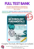 Test Bank For Microbiology Fundamentals: A Clinical Approach 4th Edition by Marjorie Kelly Cowan 9781260702439 Chapter 1-22 Complete Guide.