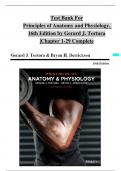 Test Bank For Principles of Anatomy and Physiology,  16th Edition by Gerard J. Tortora all Chapter 1-29 Complete ISBN: 9781119662792