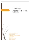 Critically Appraised Topic CAT cursus 7 Circulatiestoornissen