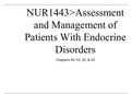 NUR1443>Assessment and Management of Patients With Endocrine Disorders