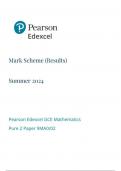 Pearson Edexcel GCE Mathematics   Pure 2 Paper 9MA0/02  mark scheme June 2024