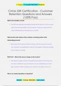 Cintas SSR Certification - Customer  Retention Questions and Answers (100% Pass)