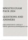 MNO3703 Exam pack 2024(Total Quality Management)