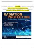 Radiation Protection in Medical Radiography 8th Edition Sherer TEST BANK