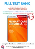 Test Bank For Ham's Primary Care Geriatrics: A Case-Based Approach 6th Edition by Richard Ham 9780323089364 Chapter 1-54 Complete Guide .