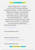 Hemostasis Part II - N5315  Advanced Pathophysiology,  Hypersensitivities - N5315 Advanced  Pathophysiology, Arachidonic  Pathway - N5315 Advanced  Pathophysiology, Solid Organ  Transplant Rejection - N5315  Advanced Pathophysiology, AIDS - N5315 Advanced