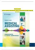 Solution Manual for Medical Assisting Administrative & Clinical Competencies (MindTap Course List) 9th Edition by Michelle Blesi, Verified Chapters 1 - 58, Complete Newest Version