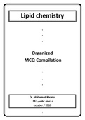 MCQs (Lipid Chem)