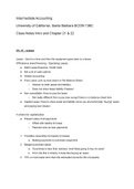UCSB ECON 136C Intermediate Accounting: Chapter 21 & 22 Class Notes