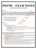 FIS3701 - Exam Paper + Answers (2011-2022) DETAILED ANSWERS WITH DIAGRAMS