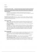 Summary Notes for Sustainable Entrepreneurship Exam