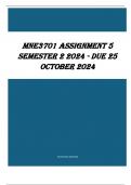 MNE3701 Assignment 5 Semester 2 2024 - DUE 25 October 2024