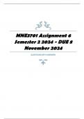 MNE3701 Assignment 6 Semester 2 2024 - DUE 8 November 2024