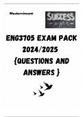 ENG3705 EXAM PACK 2024/2025  {QUESTIONS AND ANSWERS }