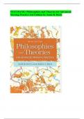 COMPLETE TEST BANK: Philosophies and Theories for Advanced Nursing Practice 3rd Edition by Janie B. Butts