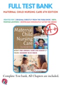 Maternal Child Nursing Care 6th Edition