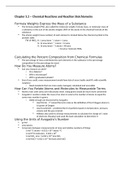 chpt. 3.2 -- chemical reactions and reaction stoichiometry