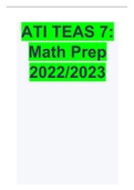 ATI TEAS 7 Math Prep 2022/2023