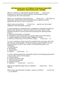 ATI Nursing Care of Children Proctored exam/283 Questions And Answers/A+ Graded