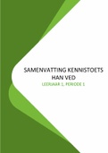 Samenvatting Kennistoets HAN VED Leerjaar 1 Periode 1