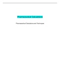 Pharmaceutical Calculations Pharmaceutical Calculations and Techniques (100 Q&A)