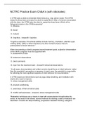 NCTRC Practice Exam Q s&A’s (with rationales)/NCTRC Practice Test 1 Questions And Answers 2022/2023// NCTRC Exam Study Questions And Answers 2022/2023// Study Guide for NCTRC exam//NCTRC Practice Exam Questions And Answers 2022/2023//NCTRC Practice Exam Q