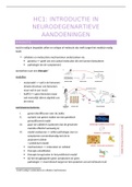 Samenvatting  HC1 Neurodegeneratieve Ziekten