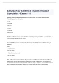 A PACKAGE DEAL FOR ServiceNow CSA Practice Exams 2022/2023 with 100% correct answers