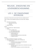 Religie, zingeving en levensbeschouwing: eigen cursus met alle lesnotities