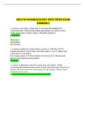 2023 HESI PN Pharmacology Proctored ( Exam 2 ) Questions and  Verified Answers