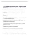 A BUNDLE FOR CST Practice ExamS  2022/2023 with 100% correct answers