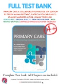 Test Bank for Primary Care A Collaborative Practice 6th Edition By Terry Mahan Buttaro; Patricia Polgar-Bailey; Joanne Sandberg-Cook; JoAnn Trybulski Chapter 1-228  Complete Guide A+
