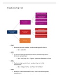 samenvatting anesthesie high risk